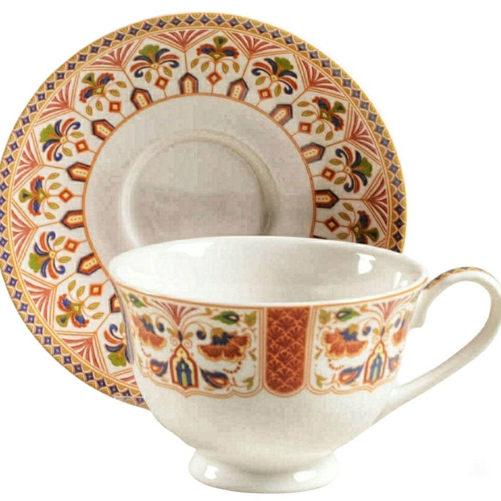 Queens Imari Cup & Saucer~LN